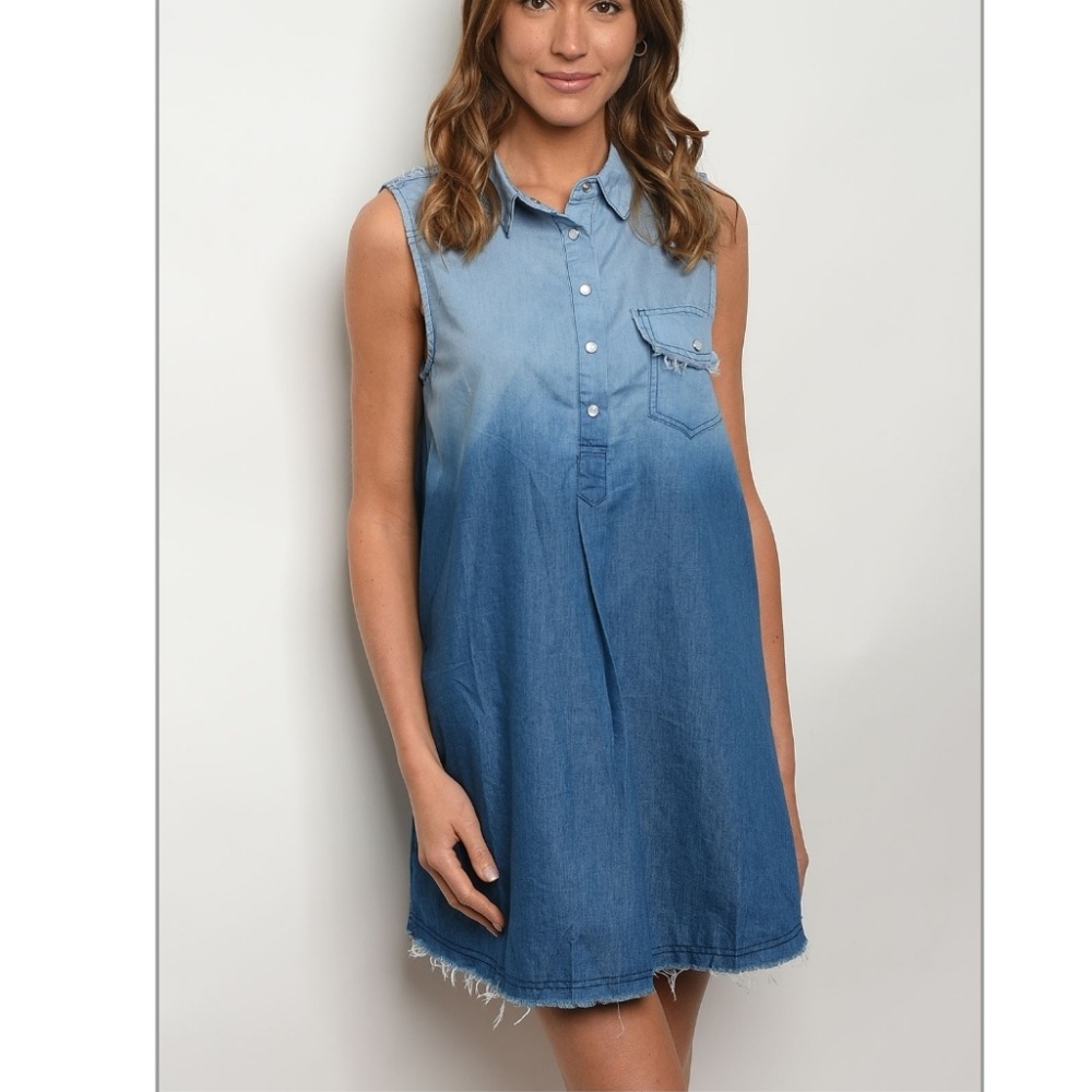 🌴DENIM SHIRT DRESS🌴 - Picture 1 of 2